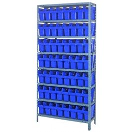 Steel Shelving Units (No. Bins	56)