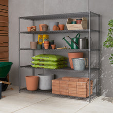 Load image into Gallery viewer, 5-Tier Wire Shelving | NSF | Black Anthracite®