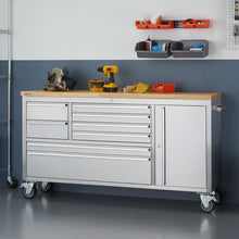 Load image into Gallery viewer, Stainless Steel Rolling Workbench