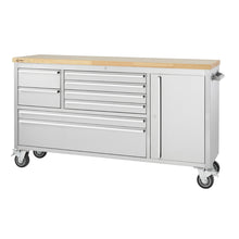 Load image into Gallery viewer, Stainless Steel Rolling Workbench