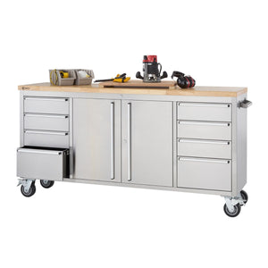 Stainless Steel Rolling Workbench