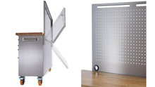 Load image into Gallery viewer, Stainless Steel Rolling Workbench | Pegboard