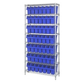 Wire Shelving Units (No. Bins	49)