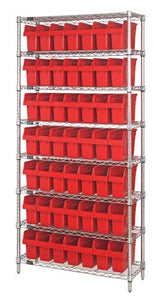 Wire Shelving Units (No. Bins	49)